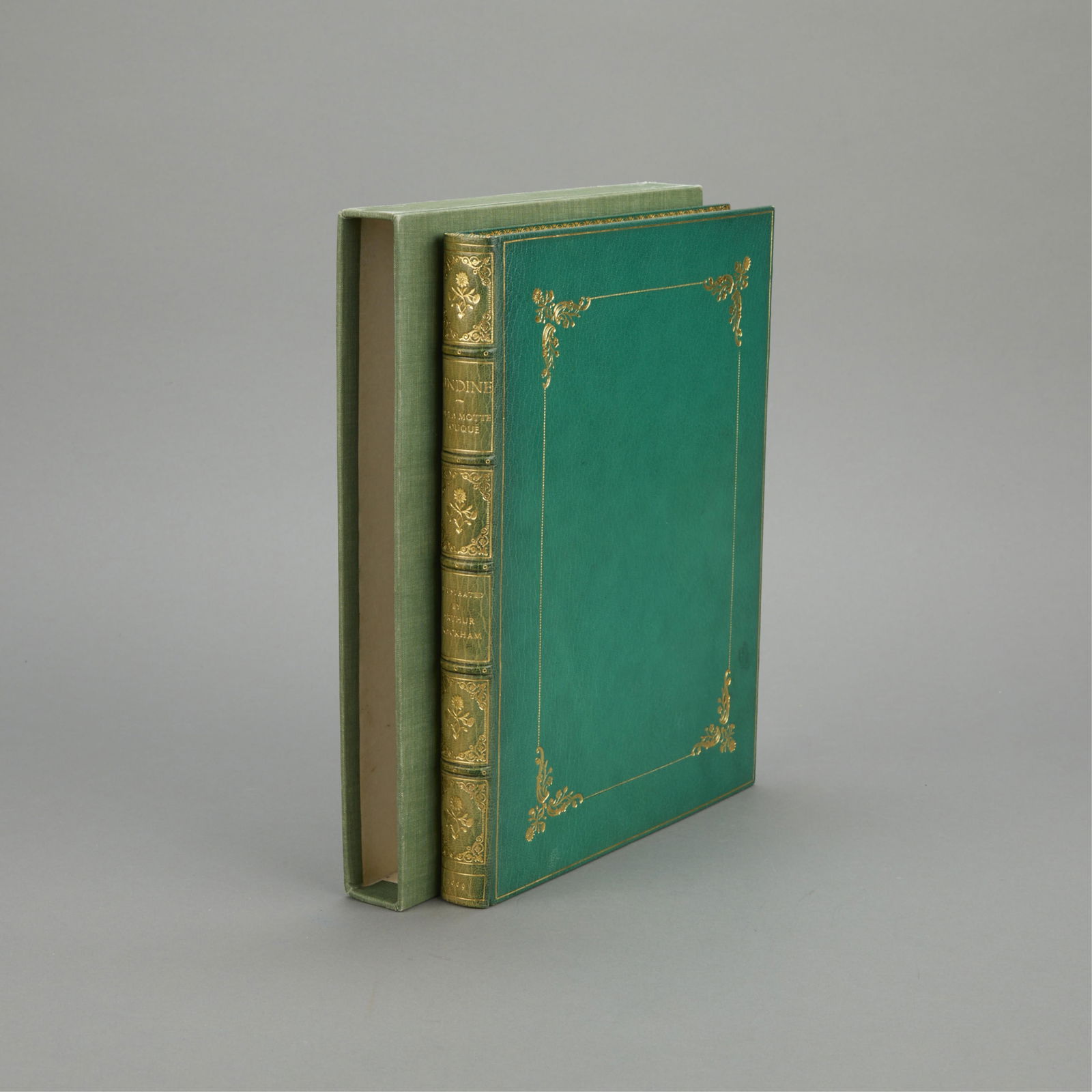 De La Motte Fouque & Rackham "Undine" Book 1909: De La Motte Fouque, "Undine," London & New York: William Heinemann and Doubleday Page & Co., 1909. Adapted from German by W. L. Courtney and illustrated by Arthur Rackham. With 15 tipped-in