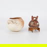 Grp 2 Zuni & Nazca Ceramic Pueblo Pottery Vessels