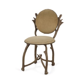 Vintage Arthur Court Antler Dining Chair ca. 1970s