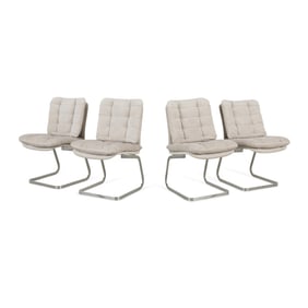 4 Roche Bobois MCM Cantilevered Chairs - Restored