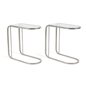 Milo Baughman MCM C-End Tables