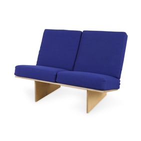 David Salmela Modern Minimalist Loveseat Sofa