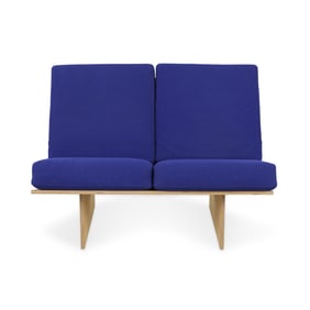 David Salmela Modern Minimalist Loveseat Sofa