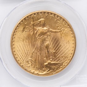 1926 $20 Gold Saint-Gaudens Coin PCGS MS64