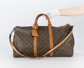Louis Vuitton Monogram Keepall 55 Duffel Bag