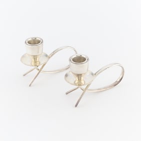 Pr Fabian Mexican Sterling Candlesticks 13.25 ozt