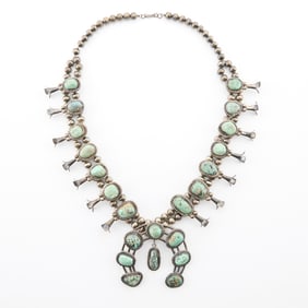 Silver Squash Blossom Necklace