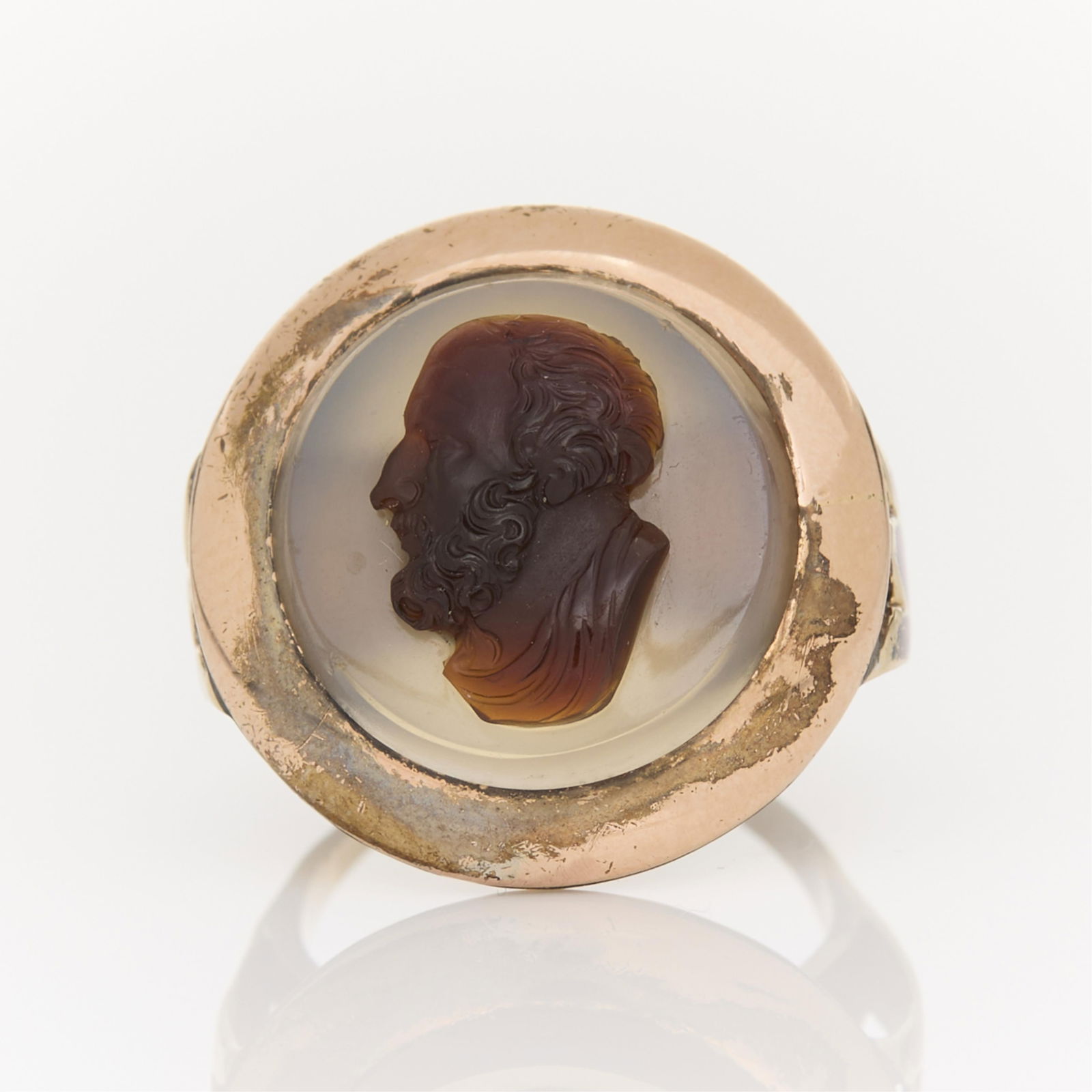14k Yellow Gold Cameo Ring (1 of 5)