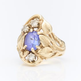 Maraya 14k Gold, Tanzanite, & Diamond Ring