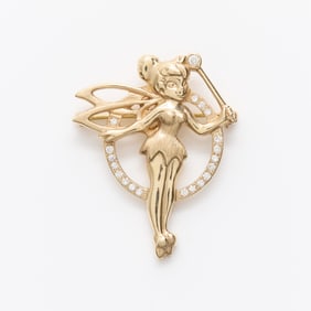 14k Gold & Diamond Disney Tinkerbell