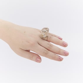 Pietra di Luna Quartz 18k & Diamond Ring