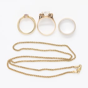 Group 4 Yellow Gold Jewelry