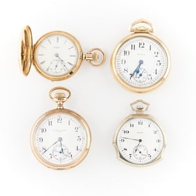 Group 4 Elgin Pocket Watches
