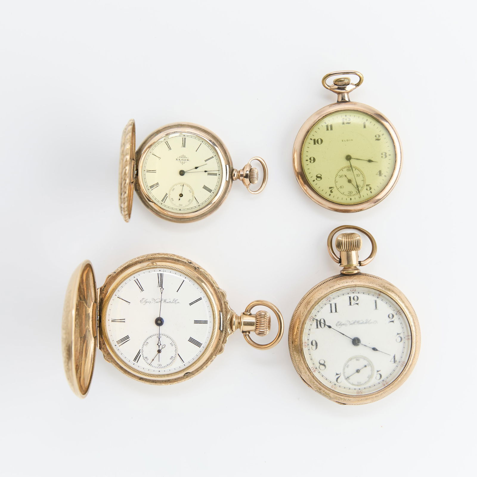 Group 4 Gold Plated Pocket Watches (1 of 4)