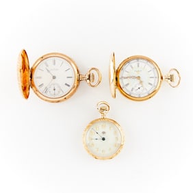 Group 3 14k Pocket Watches