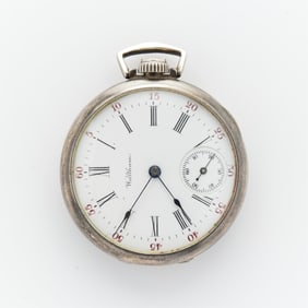 Waltham Sterling Silver Pocket Watch