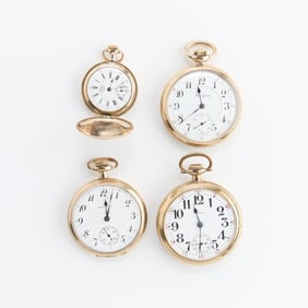 Group 4 Gold Filled Pocket Watches
