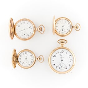 Group 4 Elgin Pocket Watches