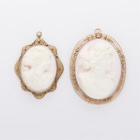 10k Yellow Gold Cameos