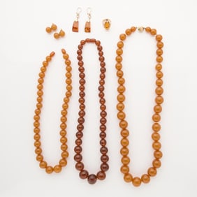 Group Lot Amber Jewelry