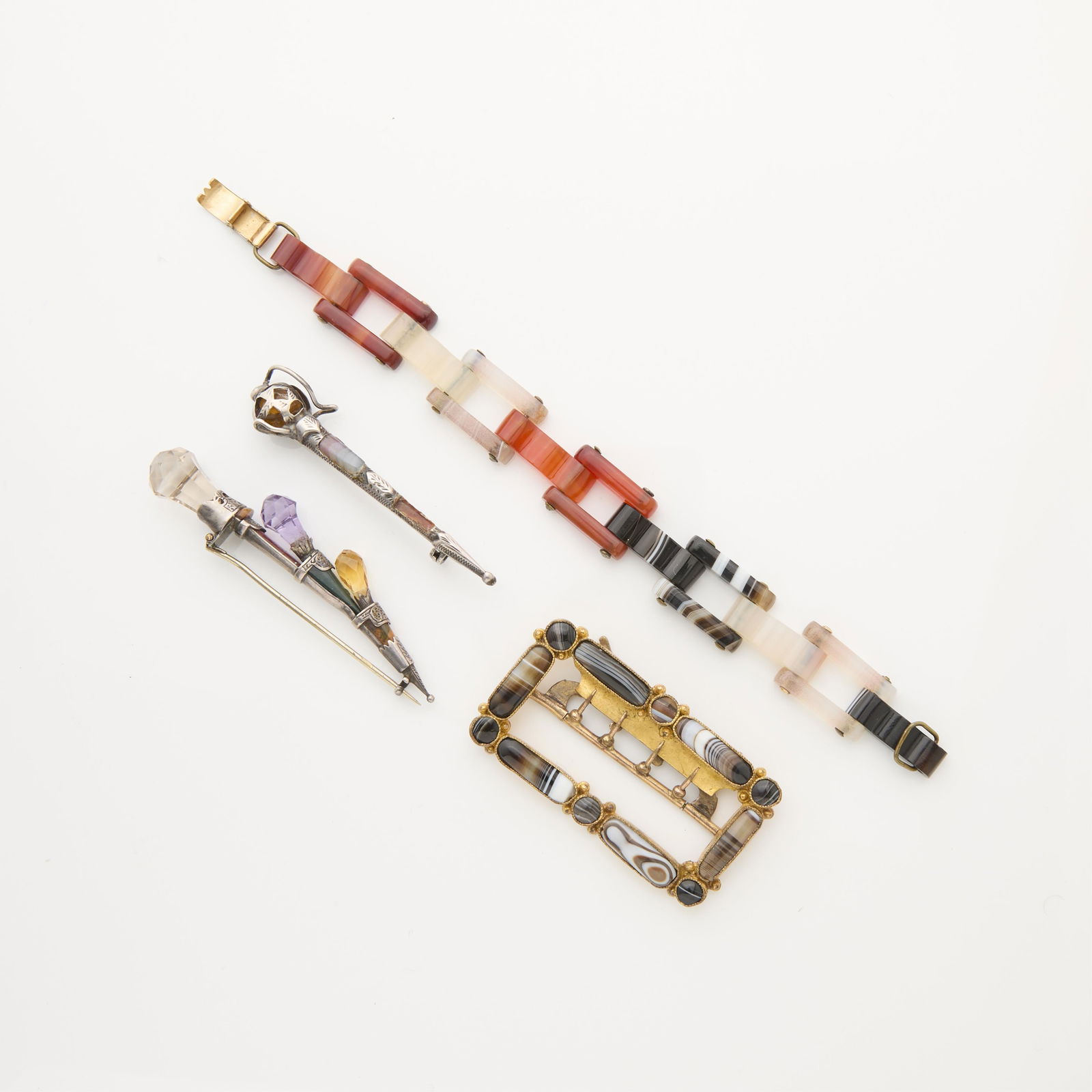 Group 4 Scottish Hardstone Jewelry (1 of 2)