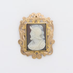 10k Yellow Gold Hardstone Cameo