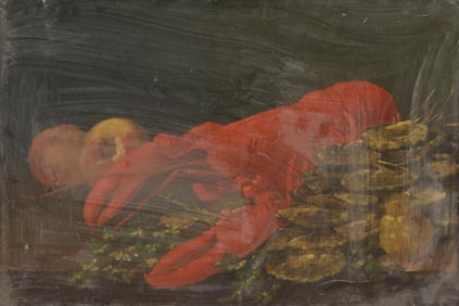 Still Life Painting of Seafood