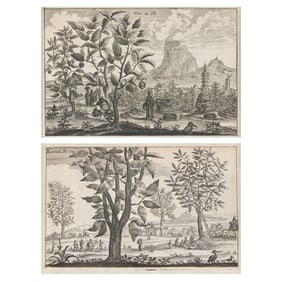 2 Wenceslaus Hollar Landscape Etchings