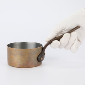 M. Delalande Villedieu Vintage 4" Copper Saucepan