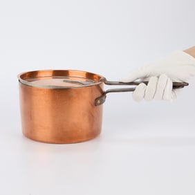 Vintage Handcrafted 7" Copper Saucepan