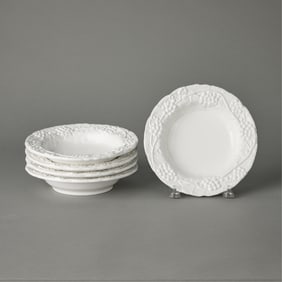 Set 5 Ancora Italian Ceramic AXK4 Grapevine Dishes