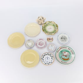 Lrg Group 12 Assorted Vintage Ceramic Plates