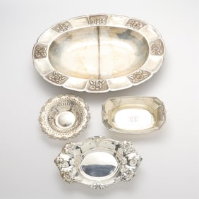 Group Sterling & Plate Bowls 1,271.2 g