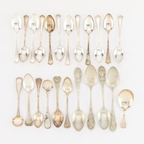 Group 23 Sterling & Plate Spoons 278.0 g