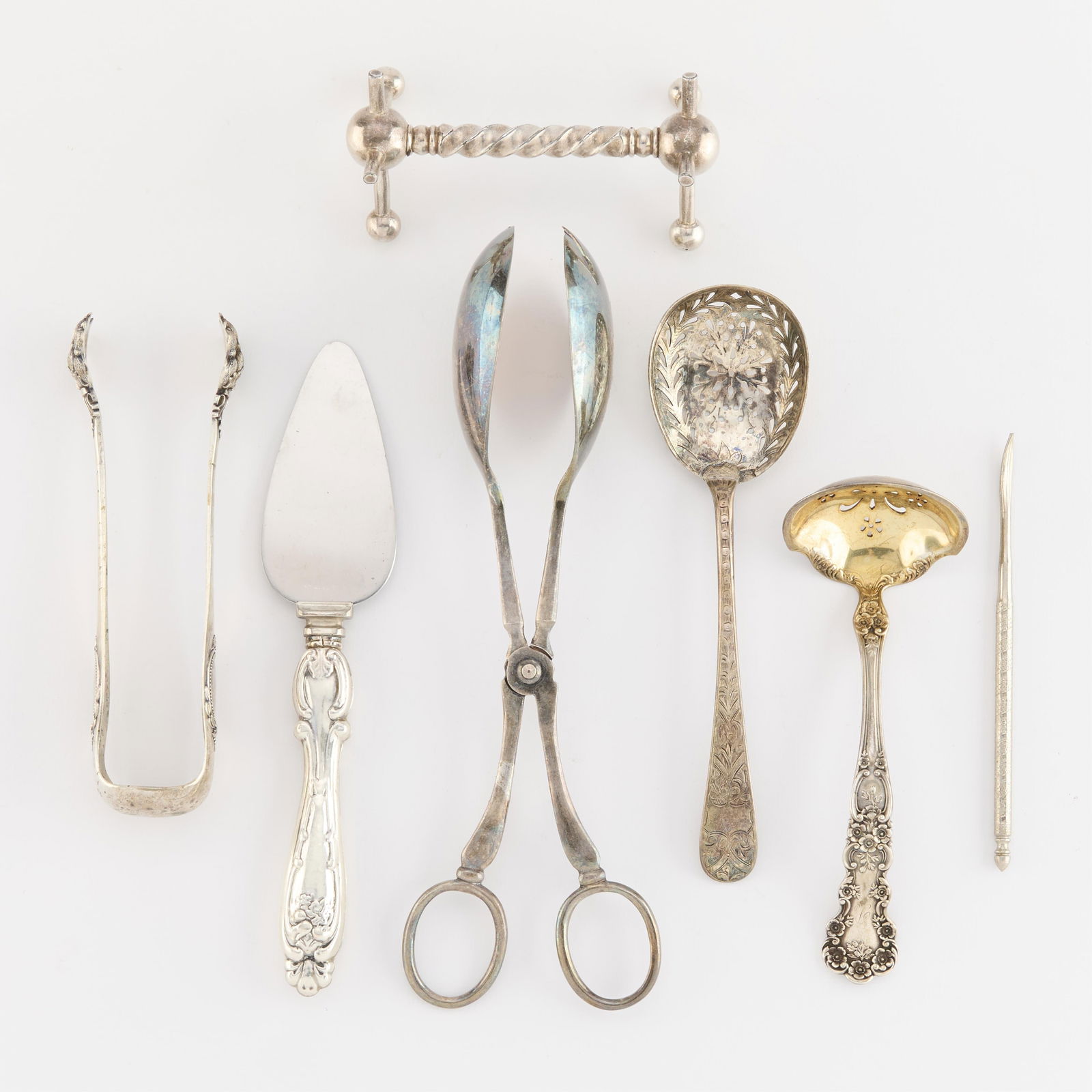 Group 7 Sterling & Silver Plate Utensils 376.4 g (1 of 2)