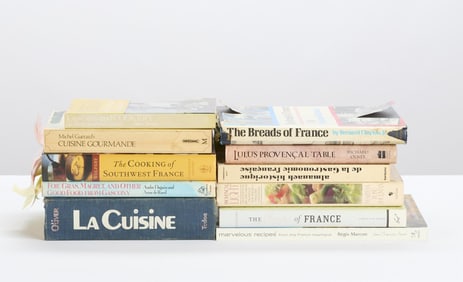 Group of French Cuisine Cookbooks