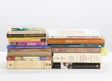 Group of Indian Cuisine Cookbooks