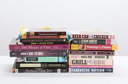 Group of BBQ & Grilling Cookbooks