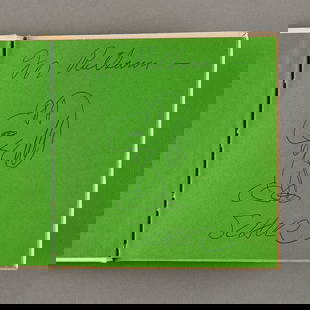Signed Schulz "Christmas is Together Time" Book: Charles M. Schulz, "Christmas is Together-Time," San Francisco: Determined Productions, Inc., 1964. Signed and addressed to "Ruthanne," with pen drawn illustration of Snoopy along