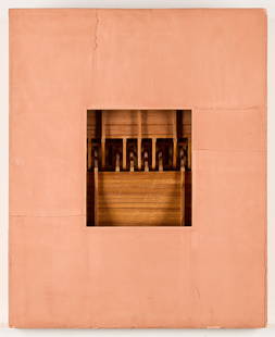 Freddy Munoz "Memoires Terrestres #13" Artwork: Frederick "Freddy" Munoz (Algerian, 1931-2020). Wood, UltraCal, and tempera paint on panel mixed media work titled "Memoires Terrestres #13," 1979. Signed, dated, and titled along the verso. 