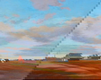 Richard Krogstad "Partly Sunny" Painting 1999