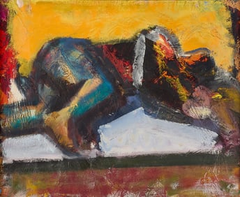 David Rich "Sleeper" Painting 1986-1988