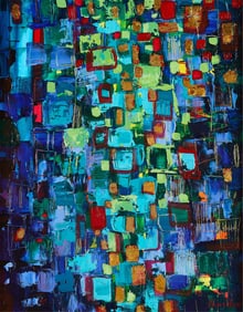 Alison Price Abstract Oil on Canvas Painting