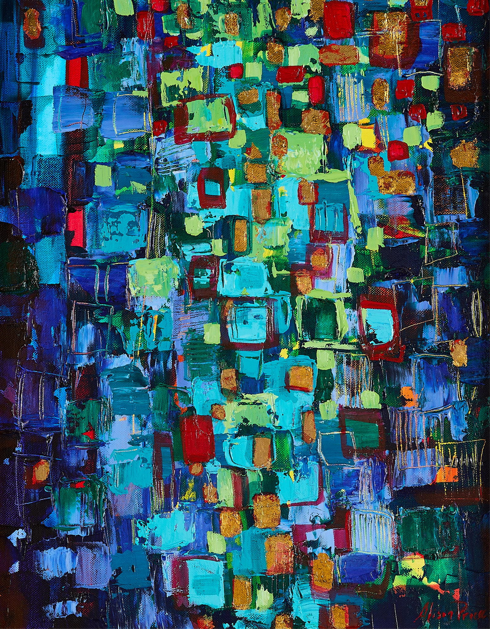 Alison Price Abstract Painting ca. 2010 (1 of 4)