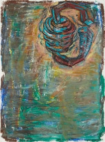 Lance Kiland Oil on Paper Abstract Painting