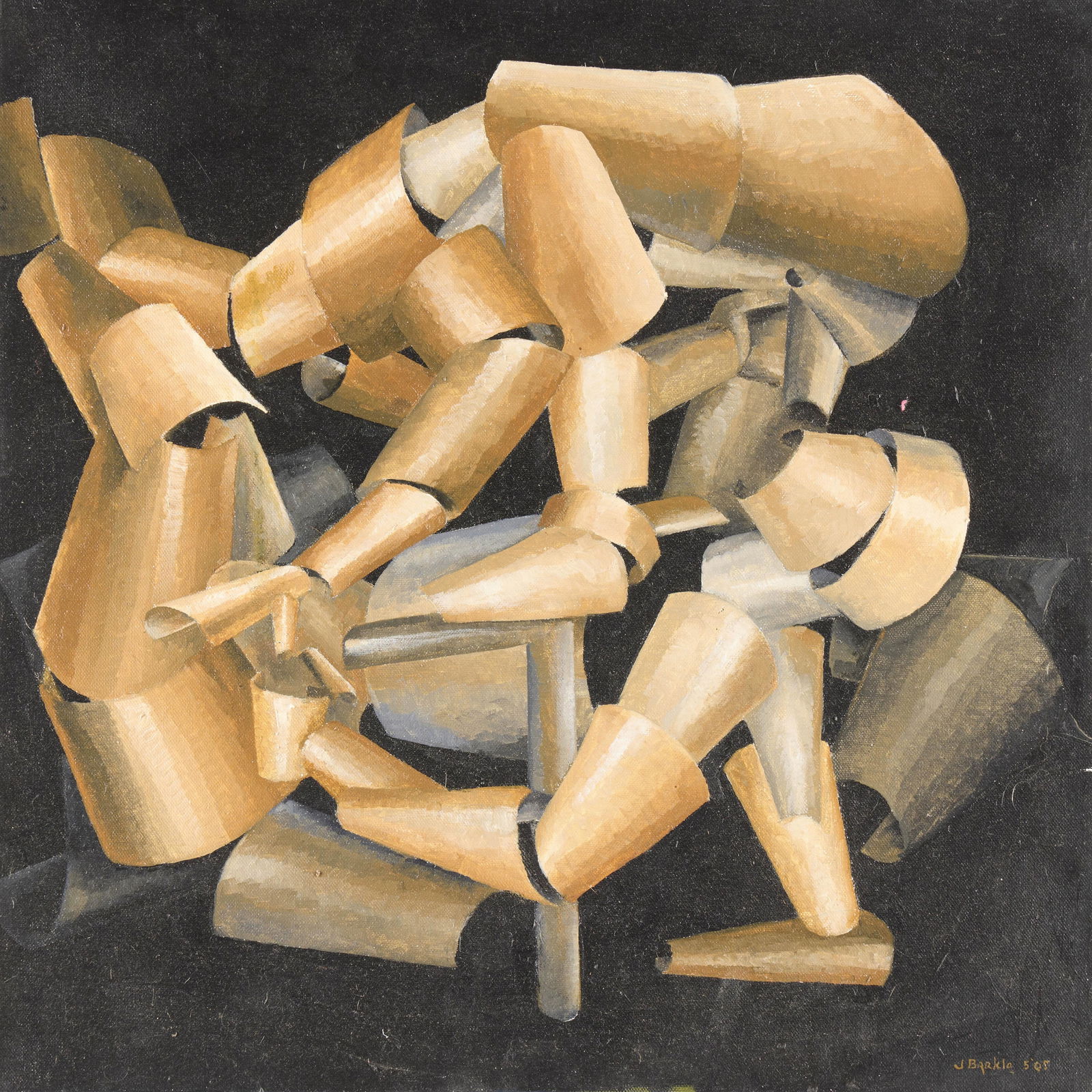 Jack Barkla "Mechanical 69" Painting 2005 (1 of 6)