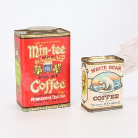 2 Vintage Midwestern Coffee Canisters