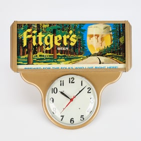 Fitger's Beer Light-Up Sign & Clock