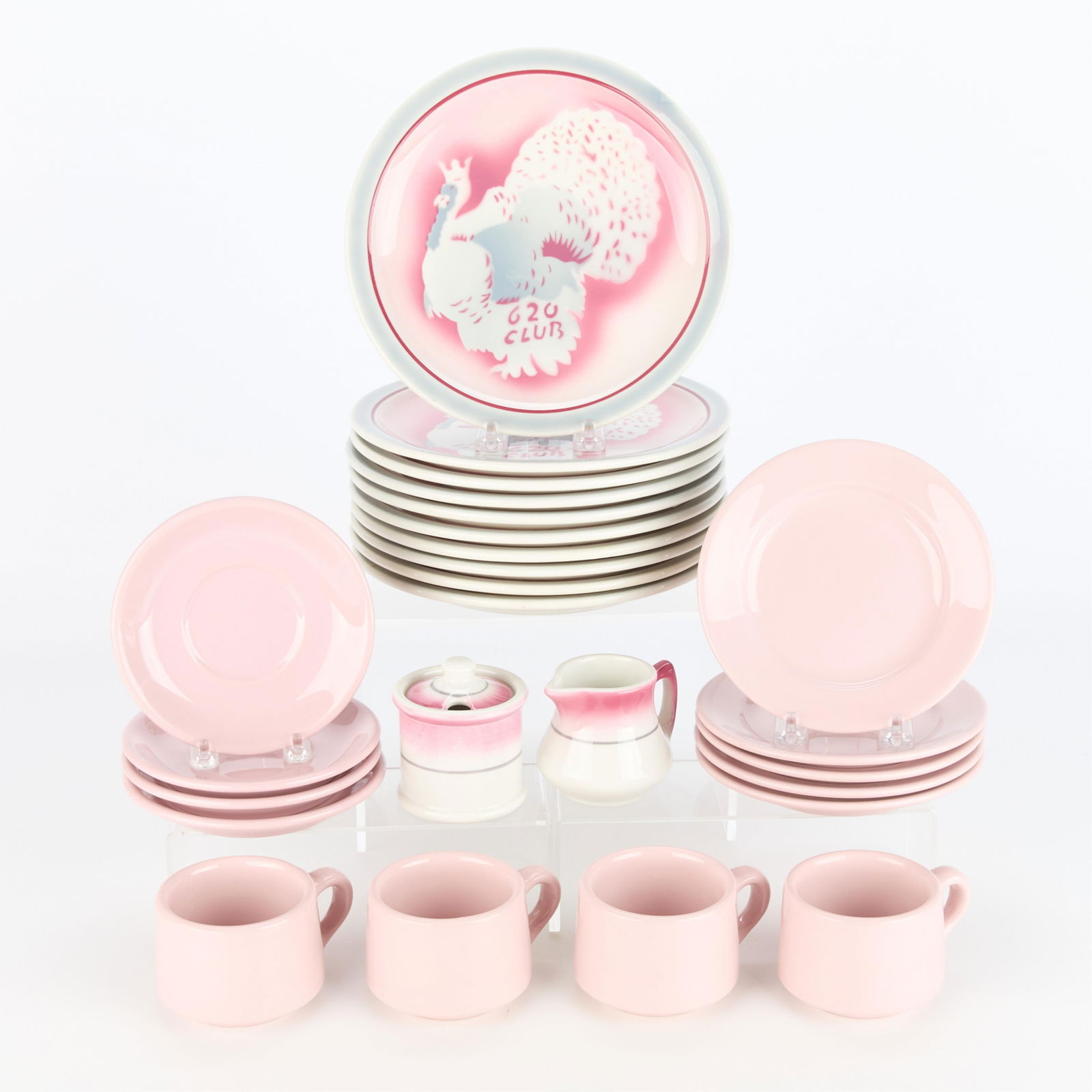 25 Pcs Vintage 620 Club Restaurant China Dishes (1 of 12)