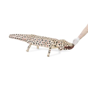 Homer Green Alligator Folk Art Sculpture